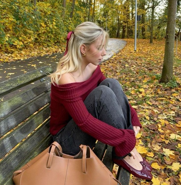 Ballet Flat Cherry Red